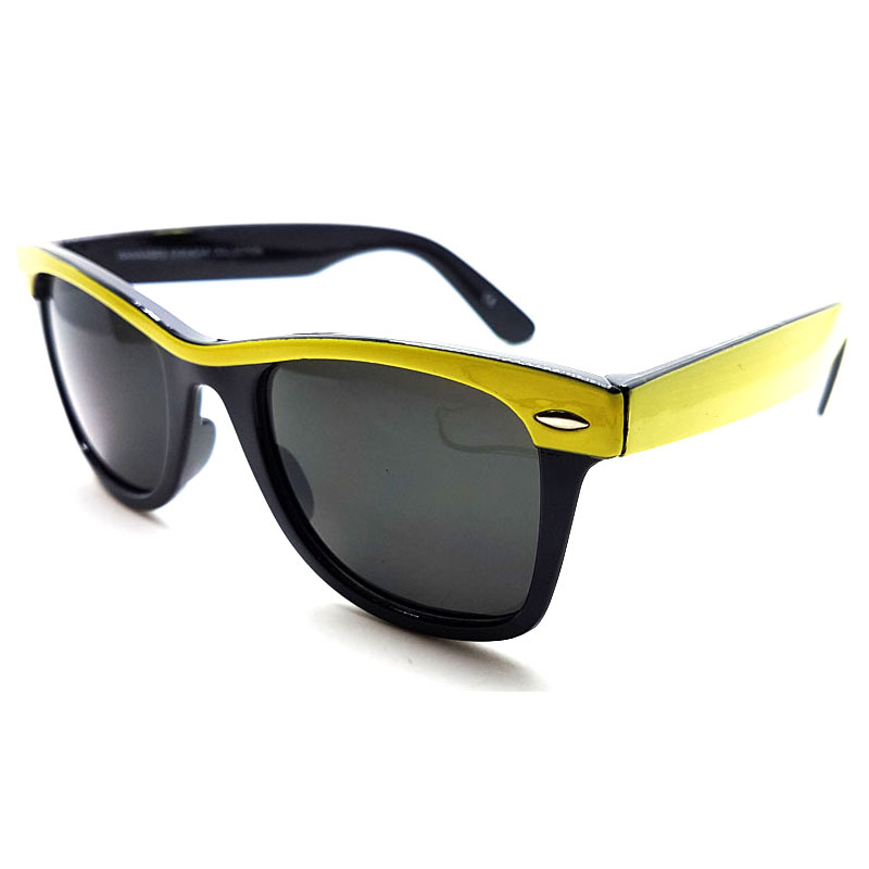 Wayfarer Black Colorline Solbriller Gul - Billede 3